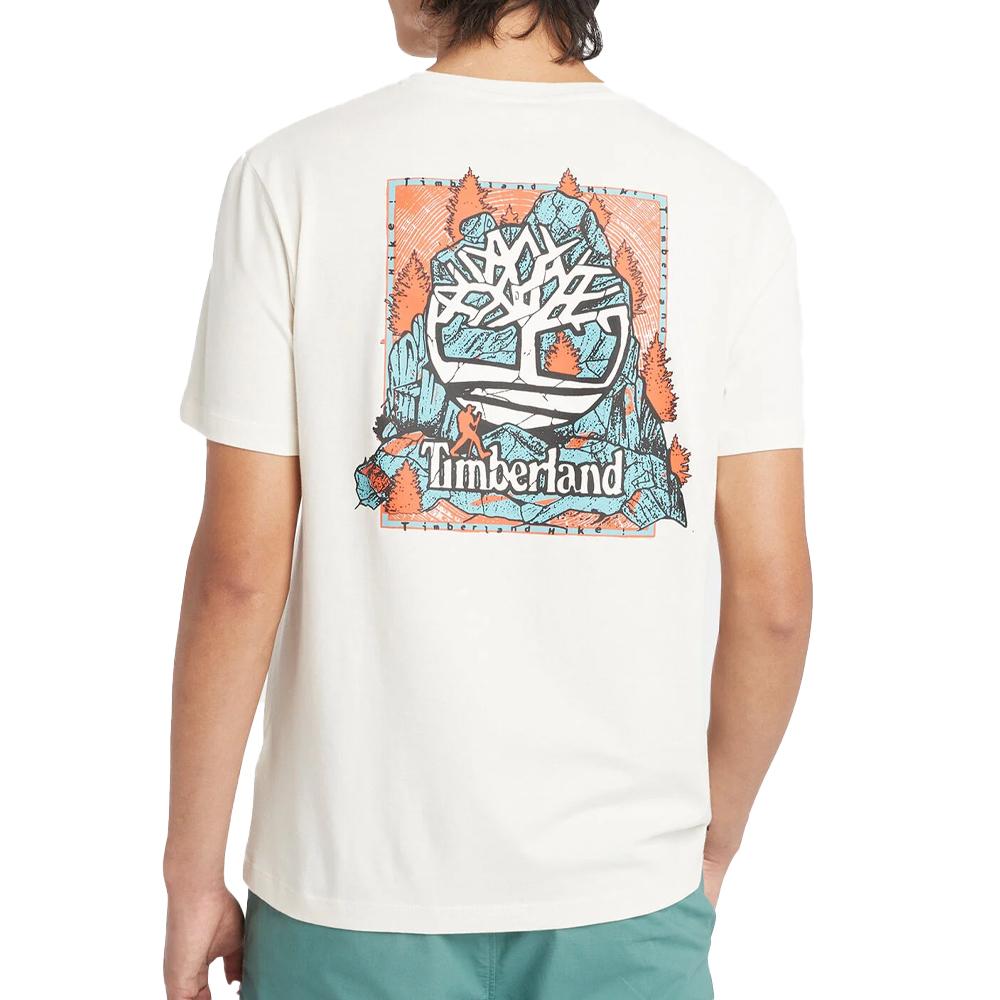Timberland Sleeve Men's White T-Shirt Photo of the Espace des Marques %store% store - view of %key%