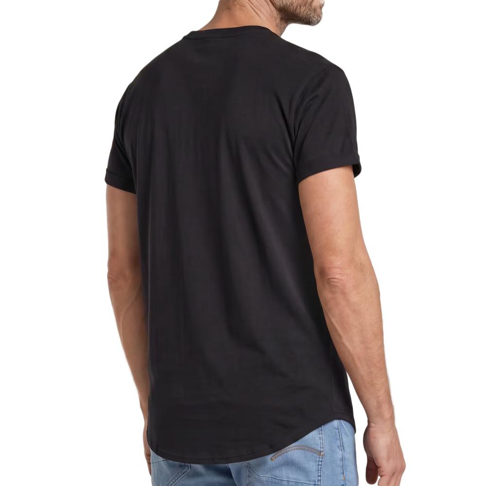 Schwarzes Herren-T-Shirt von G-Star RAW mit Logo Ansicht 2