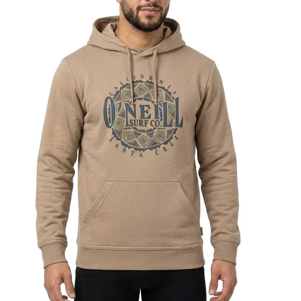 Sweat À Capuche Taupe Homme O'Neill Graphic pas cher