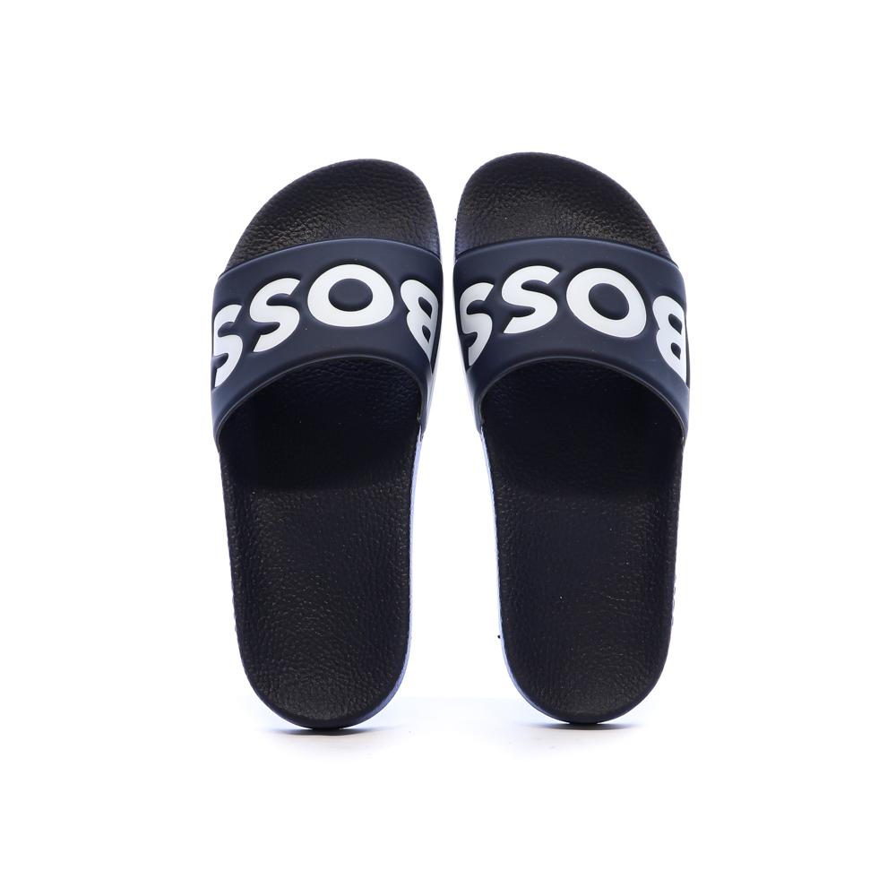 Claquettes Bleu Marine Homme BOSS Aryeh vue 3