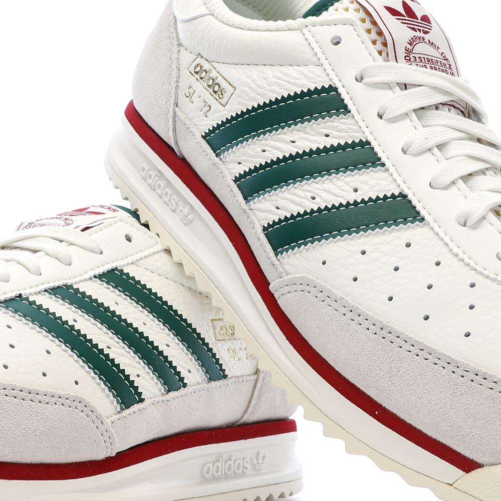 Zapatillas verdes/blancas/burdeos para hombre Adidas SL 72 ver 7