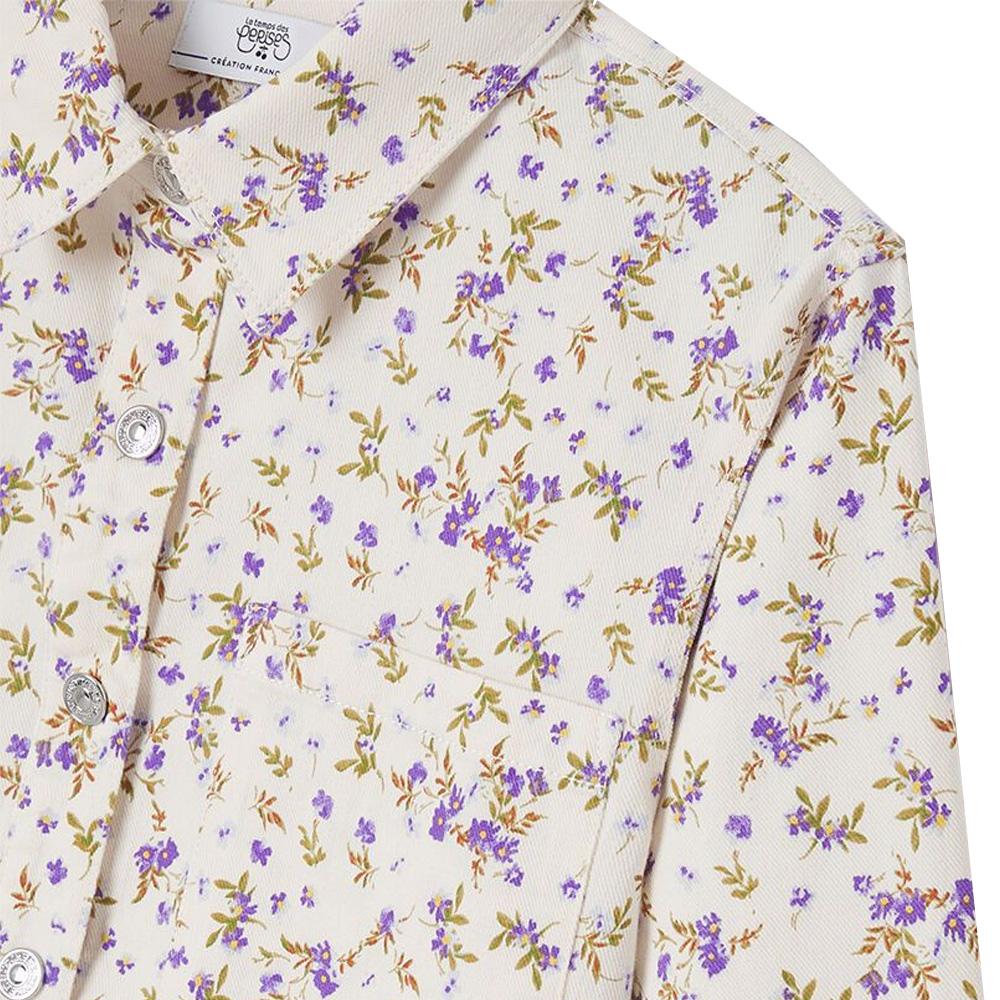 Chaqueta blanca/morado para niña de Le Temps Des Cerises Ves ver 2