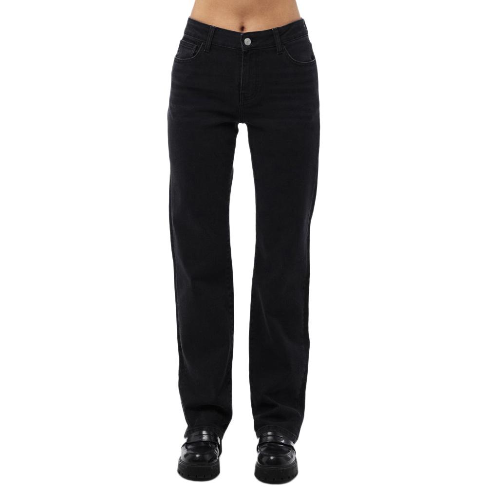 Jean Droit Noir Femme Pieces Kelly pas cher
