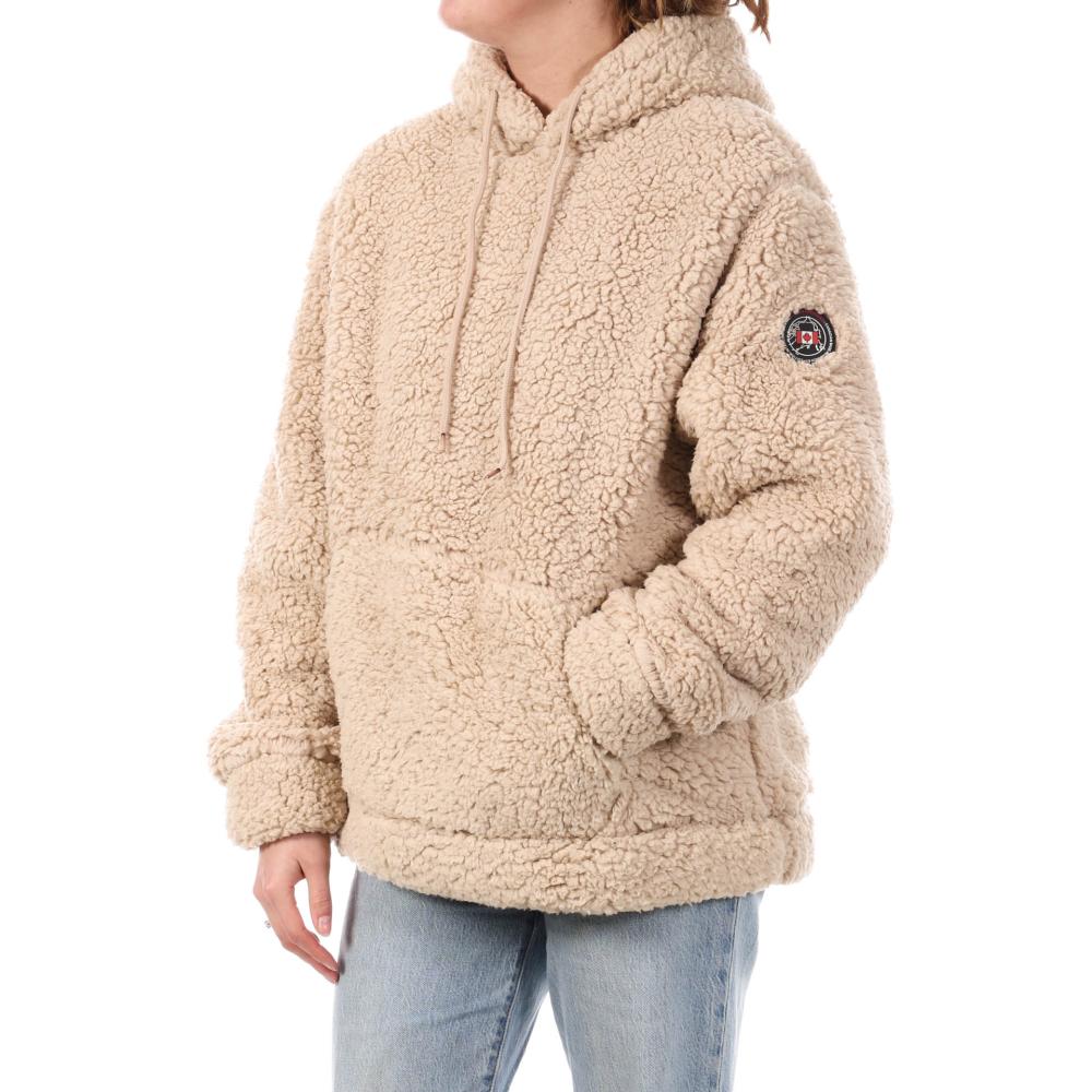 Beige Sherpa-Jacke Frau Sherpa Compagnie des Amériques MARGAUX günstig