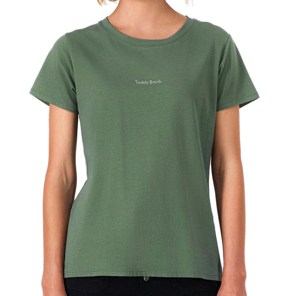 Teddy Smith Ribelle Women's Green T-Shirt affordable
