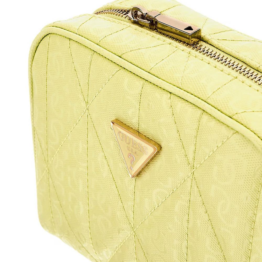 Sac à Bandoulière Jaune Femme Guess Aldina vue 3