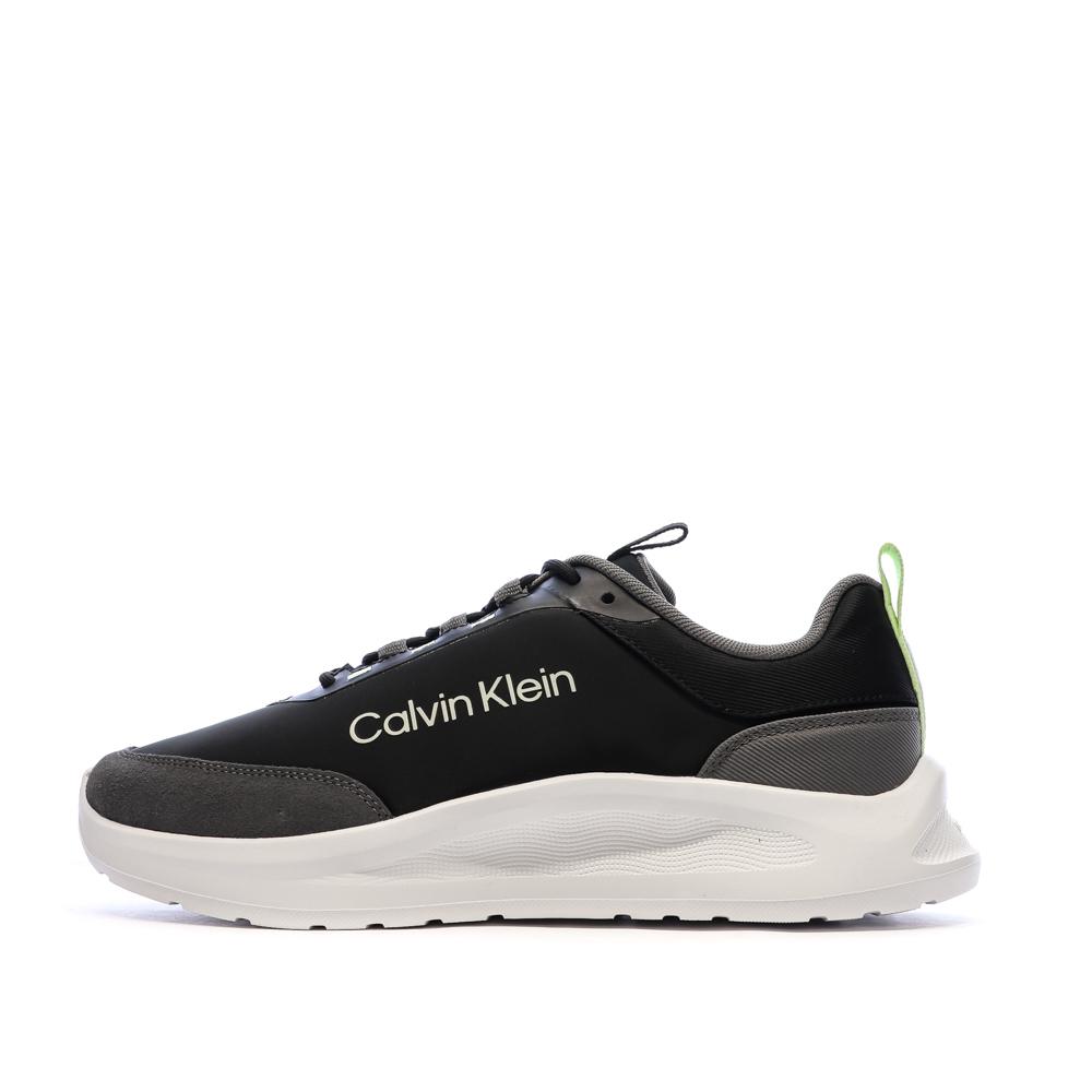 Baskets Noir Homme Calvin Klein Jeans Light Eva Run pas cher