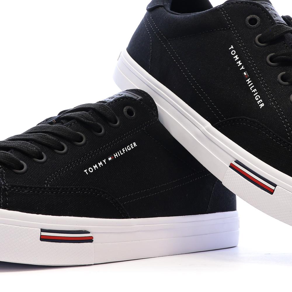 Baskets Noires Homme Tommy Hilfiger Vulc Core Rwb vue 7