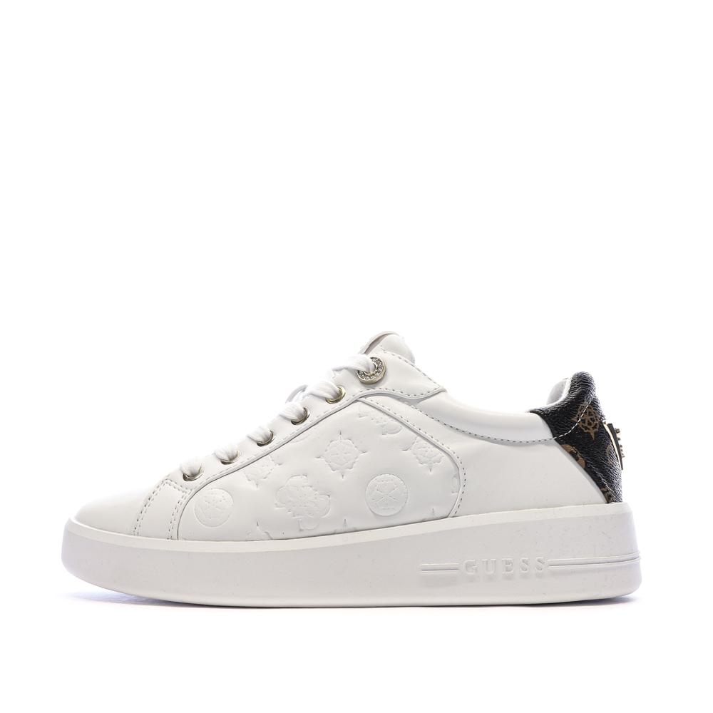 Zapatillas blancas/negras para mujer de Guess FLJRONFAL12 barato