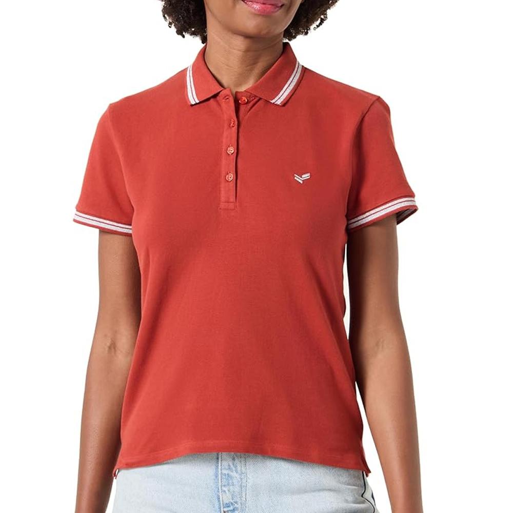 Women's red polo Kaporal JULE affordable
