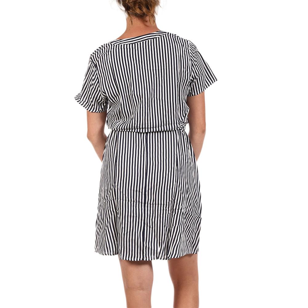 Marineblau-weiß gestreiftes Damenkleid von JDY Life Ansicht 2