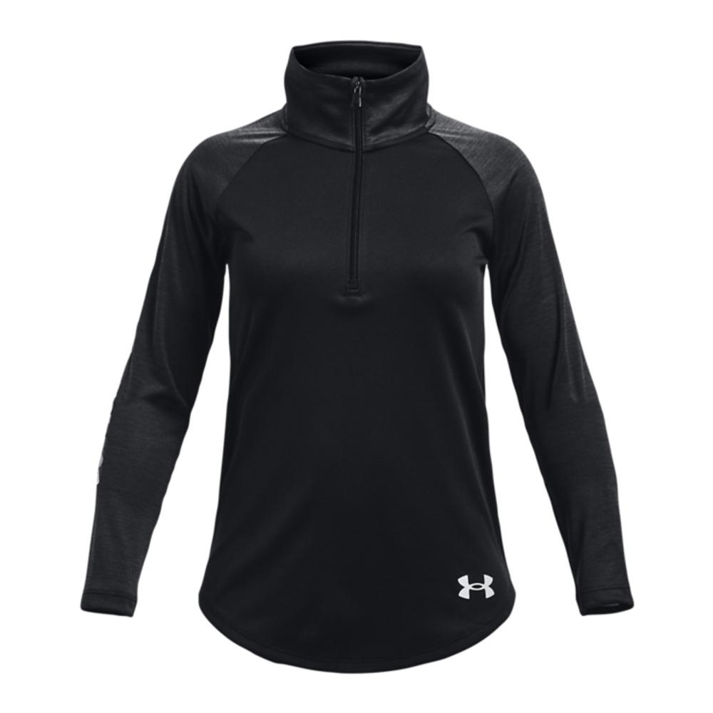 Camiseta negra de manga larga Under Armour Tech Graphic Half Zip para niña barato