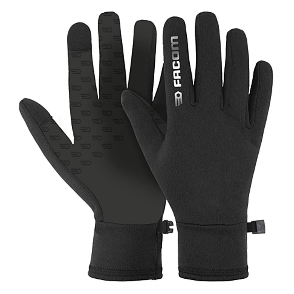 Schwarze Herrenhandschuhe von Facom – Touchscreen-Handschuhe günstig