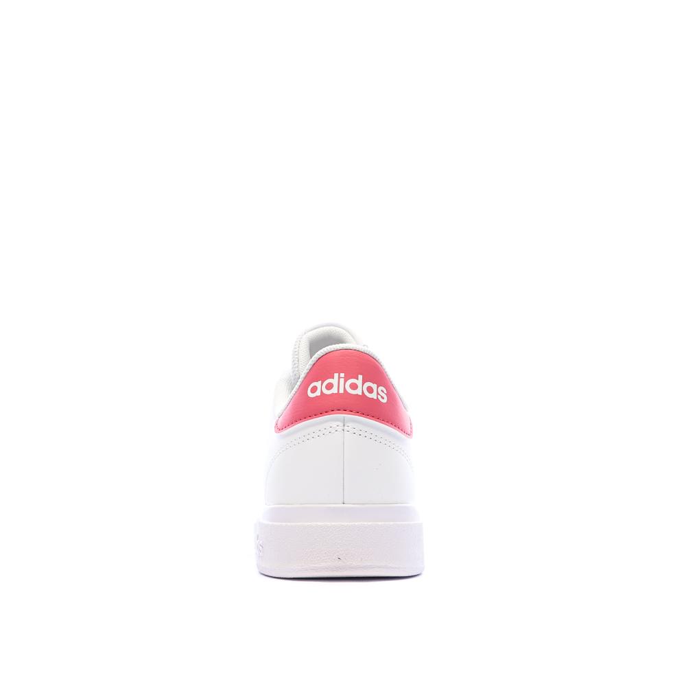 Zapatillas blancas/rosa para niña Adidas Advantage ver 3