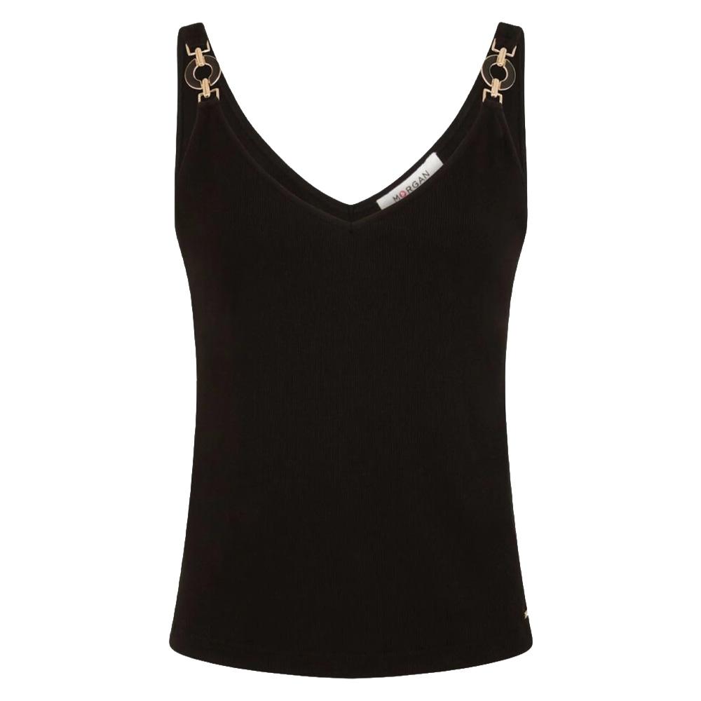 Camiseta de tirantes negra de mujer Morgan DANIELA ver 2