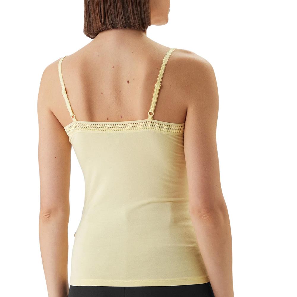 Hellgelbes Tanktop Frau Morgan Barba Ansicht 2