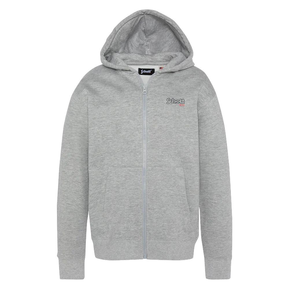 Graues Sweatshirt mit Reißverschluss für Jungen Schott Cap günstig