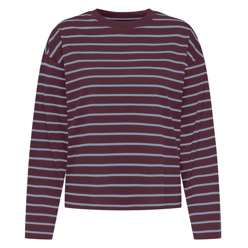 Langärmliges T-Shirt Braun/Blau für Damen von Only Happy günstig