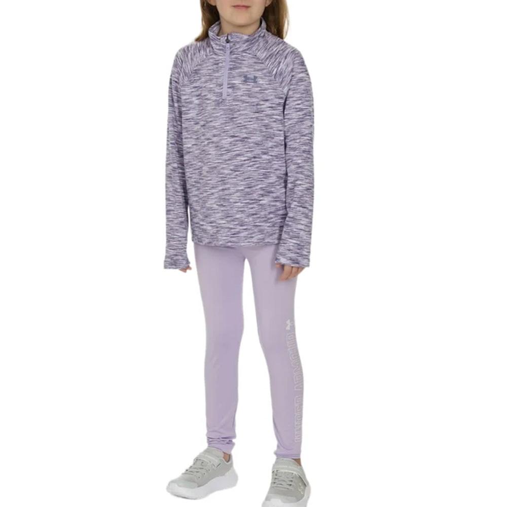 Conjuntos morados para niña de Under Armour: mallas con cremallera de 1/4 barato