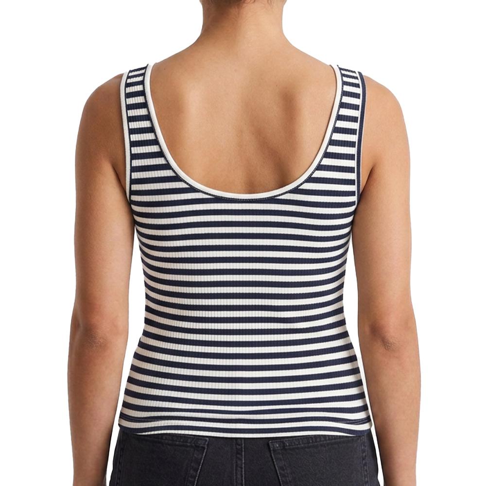 Women's navy/white stripe tank top JDY Fransiska Photo of the Espace des Marques %store% store - view of %key%