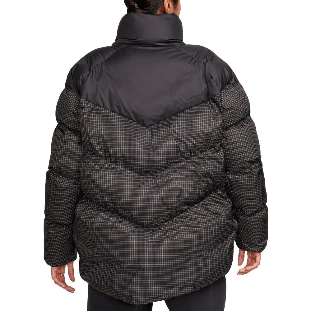 Schwarze Daunenjacke Frau Nike Ecdwn Ansicht 2