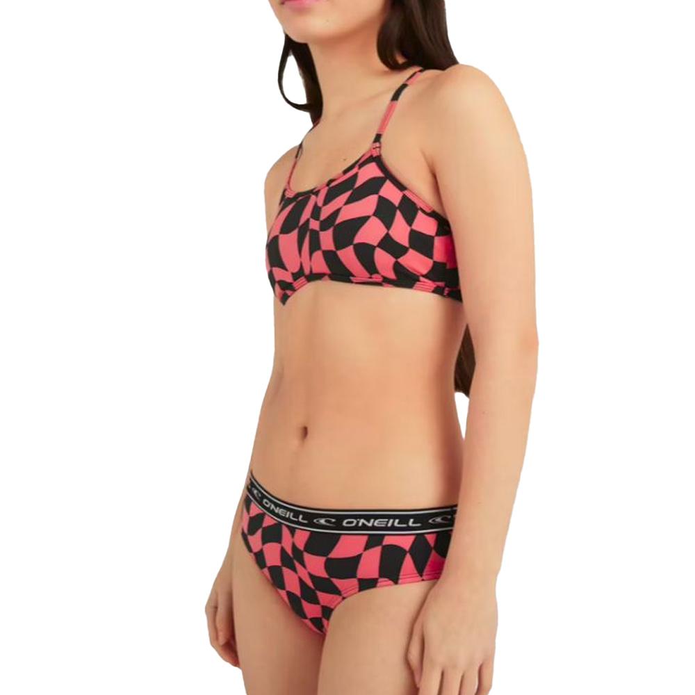 Maillot de bain Rose/Noir Fille O'Neill Sportclub pas cher