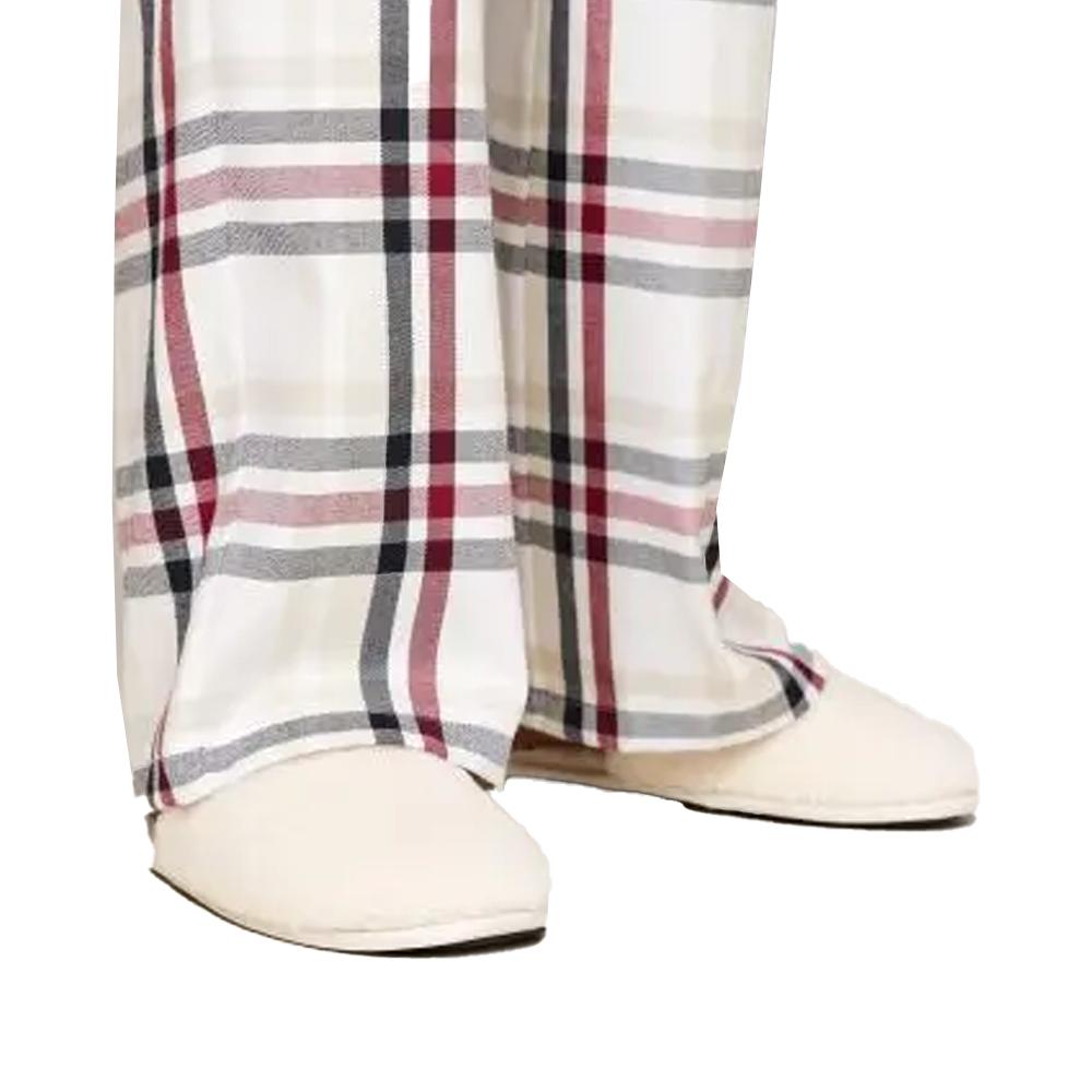 Weißer karierter Damenpyjama von Tommy Hilfiger Heritage Ansicht 3