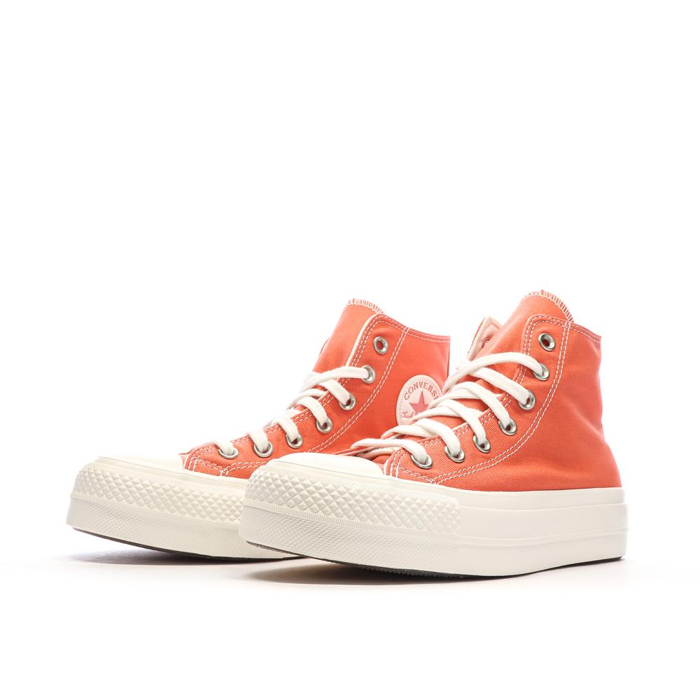 Naranja Mujer Zapatillas Converse Chuck Taylor All Star Lift ver 6