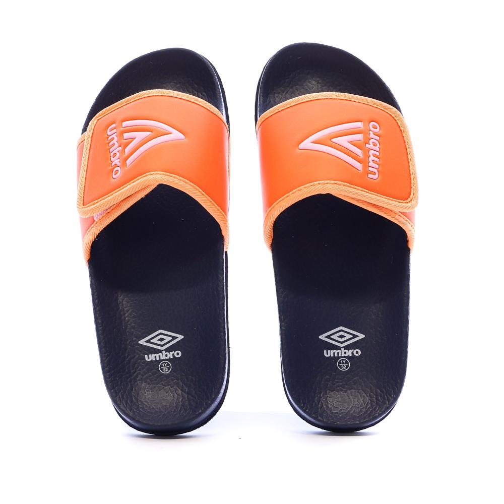 Claquettes Orange/Marine Garçon Umbro Tao vue 3
