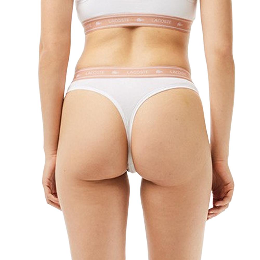 Lacoste Tanga Blanco/Rosa Mujer Más ver 3