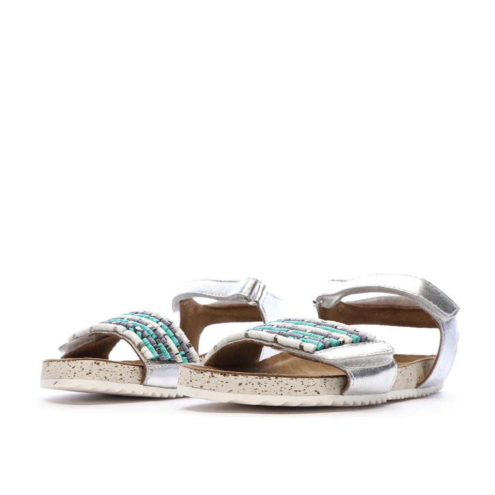 Girl's silver and pearl sandal Mod8 Mo Charlene Photo of the Espace des Marques %store% store - view of %key%