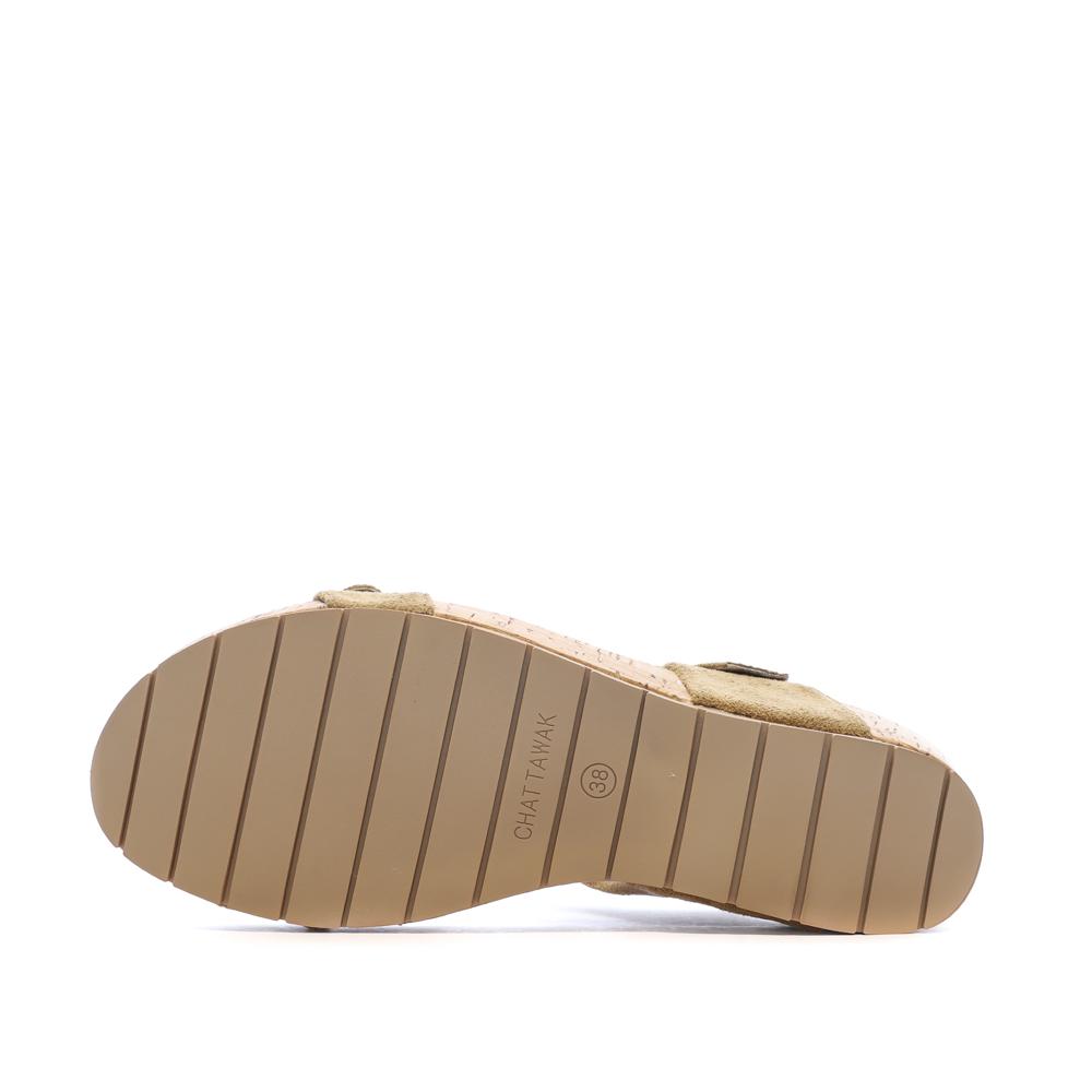 Sandalen Braun Frau Chattawak Laspinas Ansicht 5
