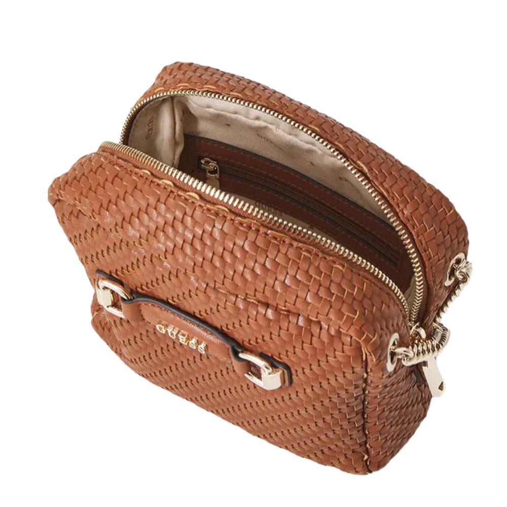 Woman's Camel shoulder bag Guess Francy Camera Photo of the Espace des Marques %store% store - view of %key%