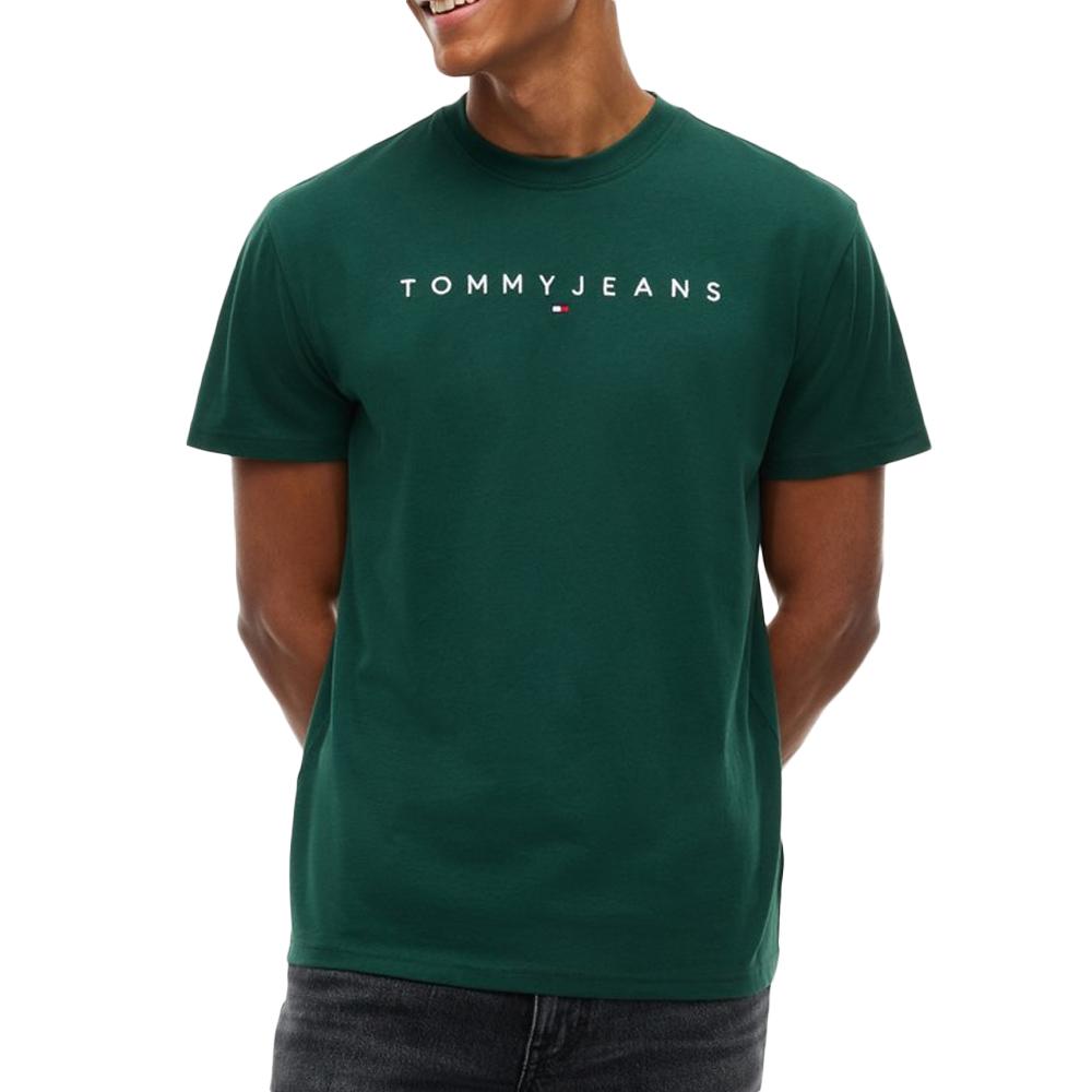 Tommy Hilfiger Reg Linearss Men’s Dark Green T-shirt affordable