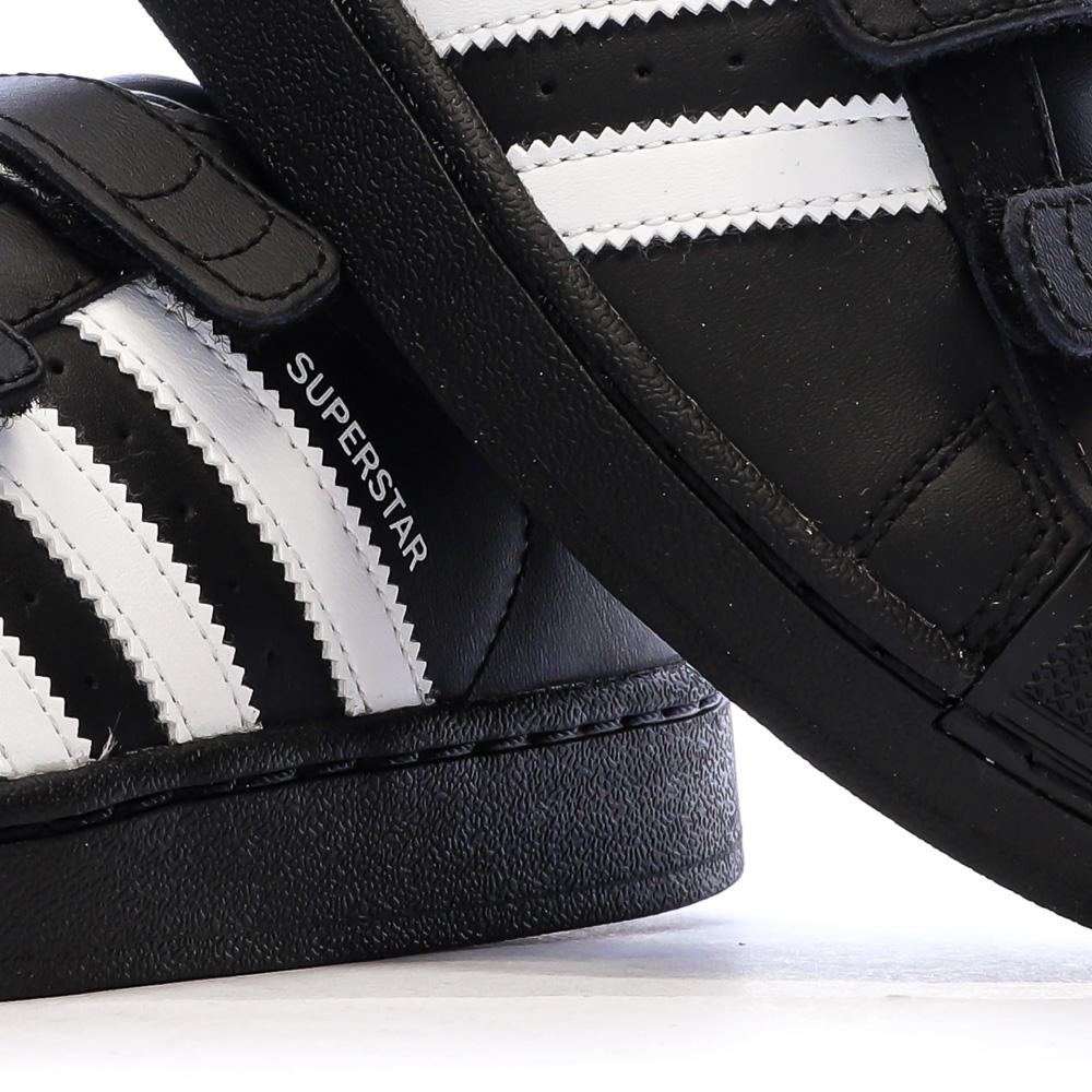 Baskets Noires Garçon Adidas Superstar vue 7
