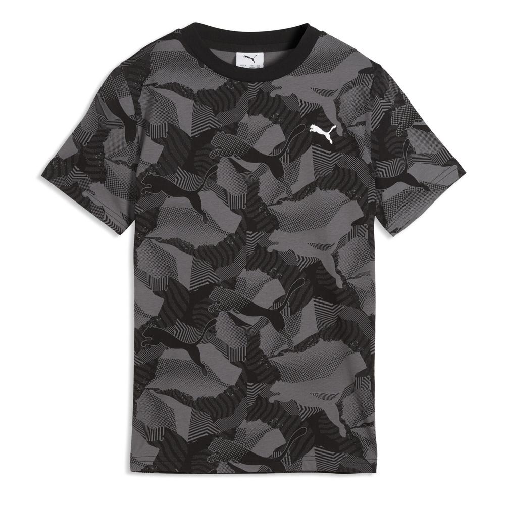 Camiseta negra para niño Puma Ess Camo Aop barato