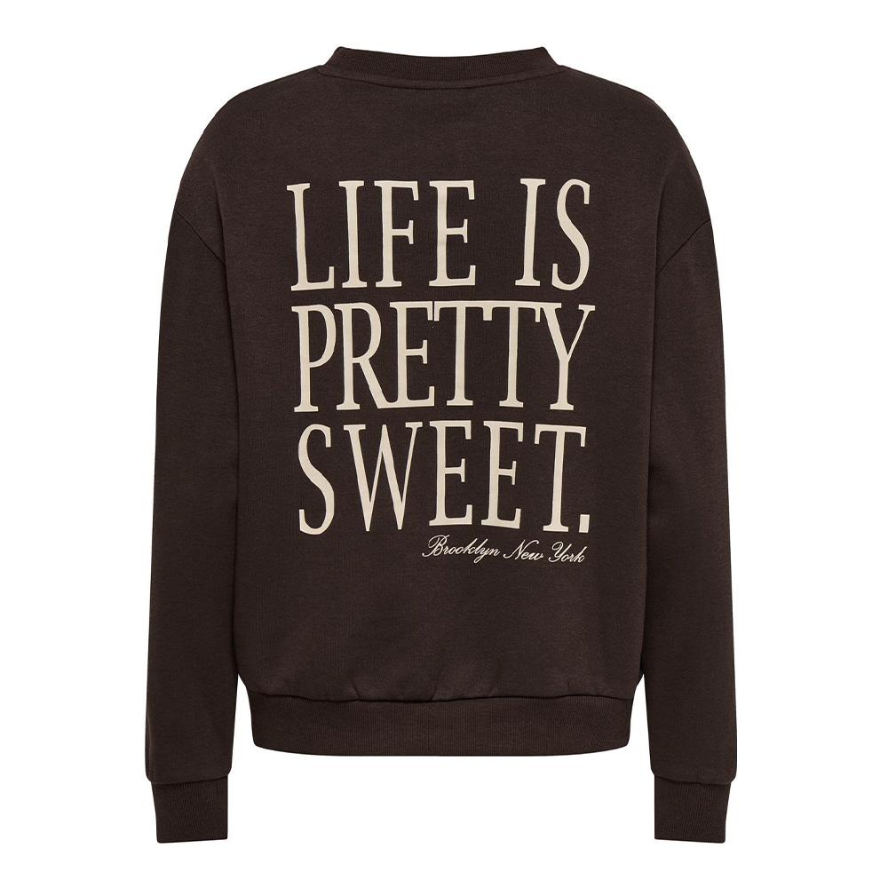 Braunes Damen-Sweatshirt JDY Nanna Life Ansicht 2