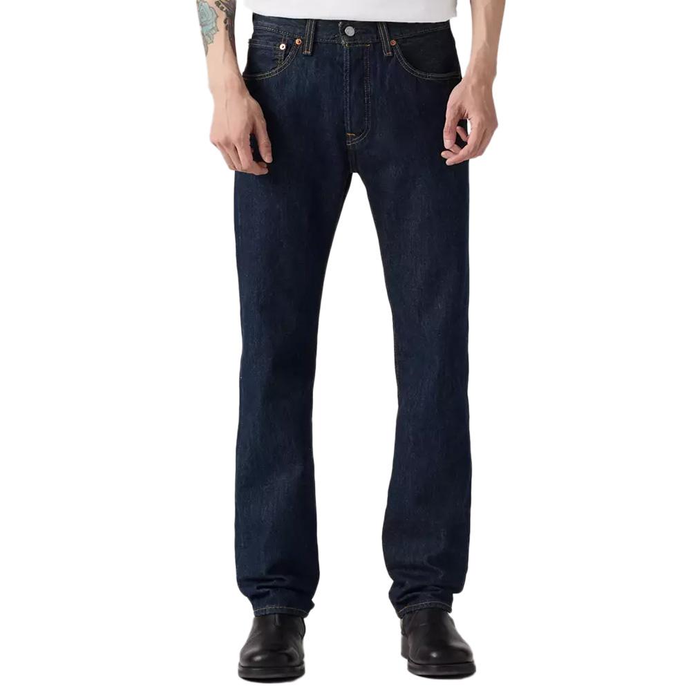Men's Levi's 501 Levis Original Fit Raw Blue Jeans affordable