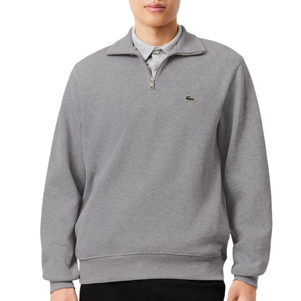 Sweat Gris Clair Homme Lacoste SH1927 pas cher