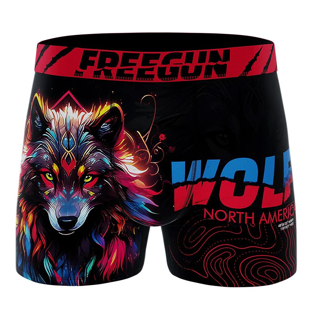 Boxers negros/rojos para niño de Freegun Loup barato