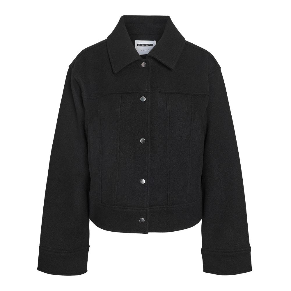 Veste Noire Femme Noisy May Alicia vue 3