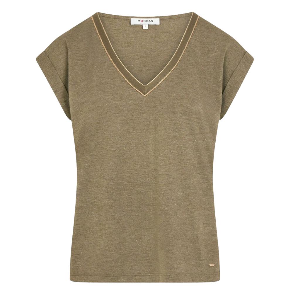 T-Shirt Kaki Femme Morgan Fantaisie vue 3