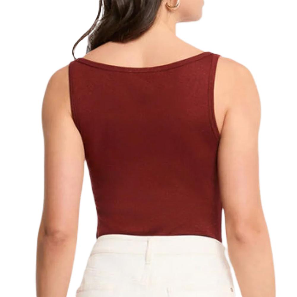 Morgan Women’s Red Embellished Tank Top with Jewellery Photo of the Espace des Marques %store% store - view of %key%