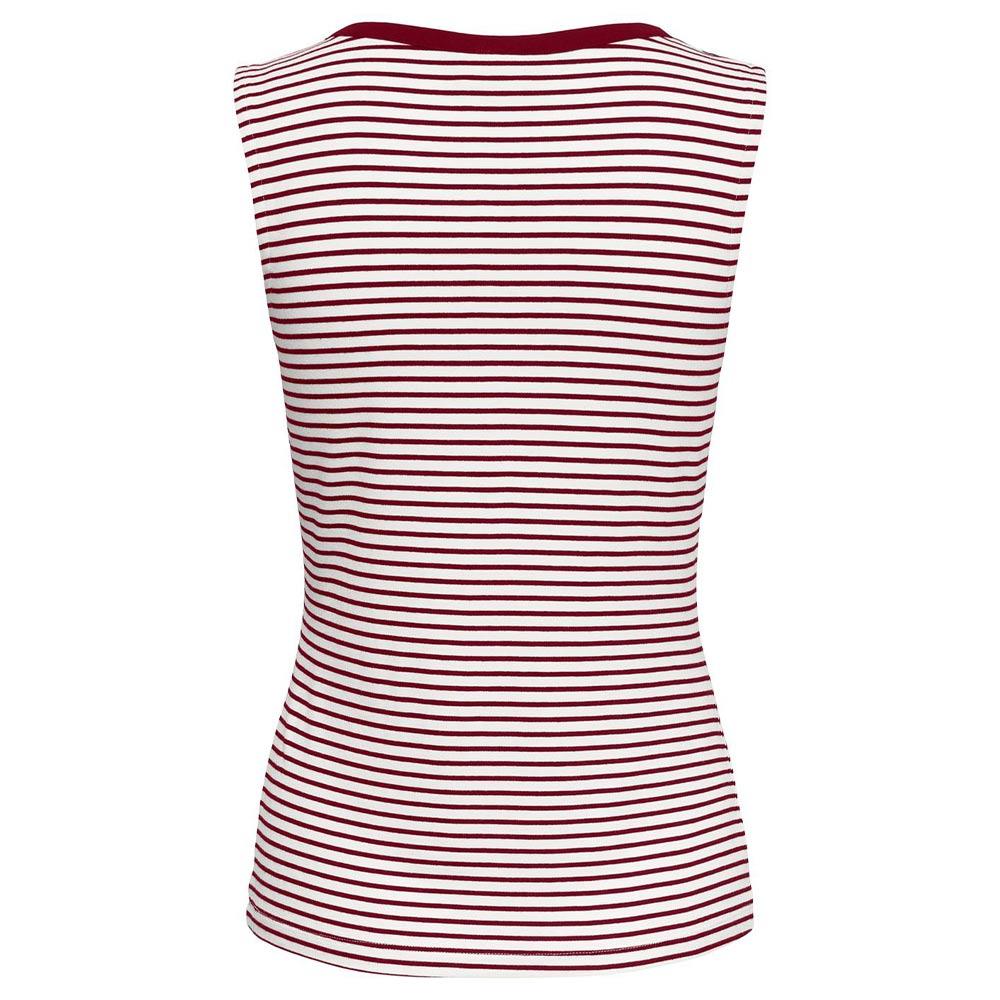 Camiseta sin mangas roja y blanca para mujer JDY Sissy ver 2