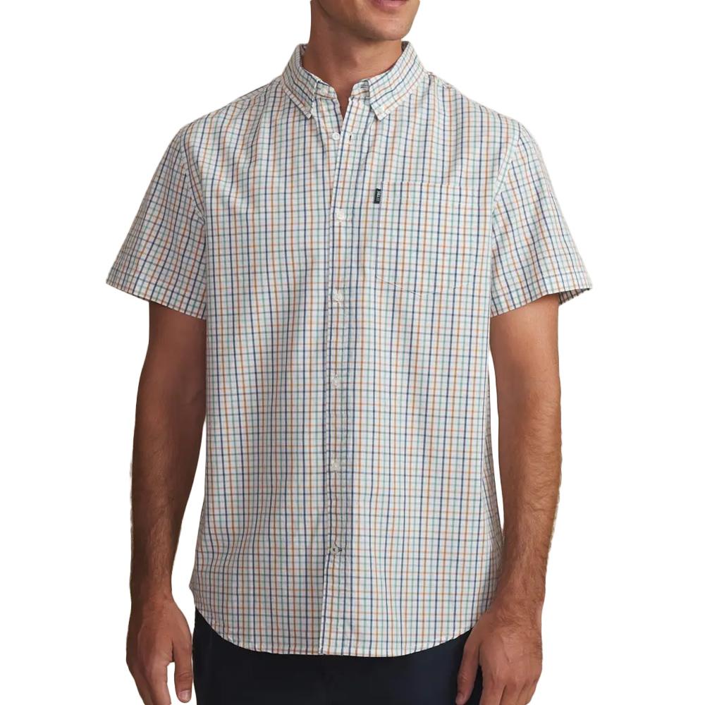 Chemise Blanc/Vert Homme TBS TIMMYCHA pas cher