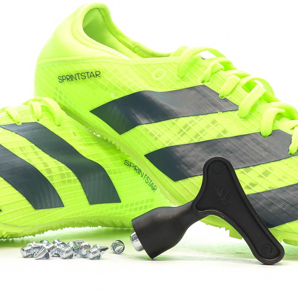 Zapatillas de Atletismo Adidas Sprintstar Amarillo/Negro, Hombre ver 7