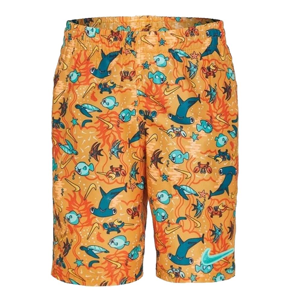 Maillot de bain Orange/Bleu Garçon Nike 6 Volley pas cher