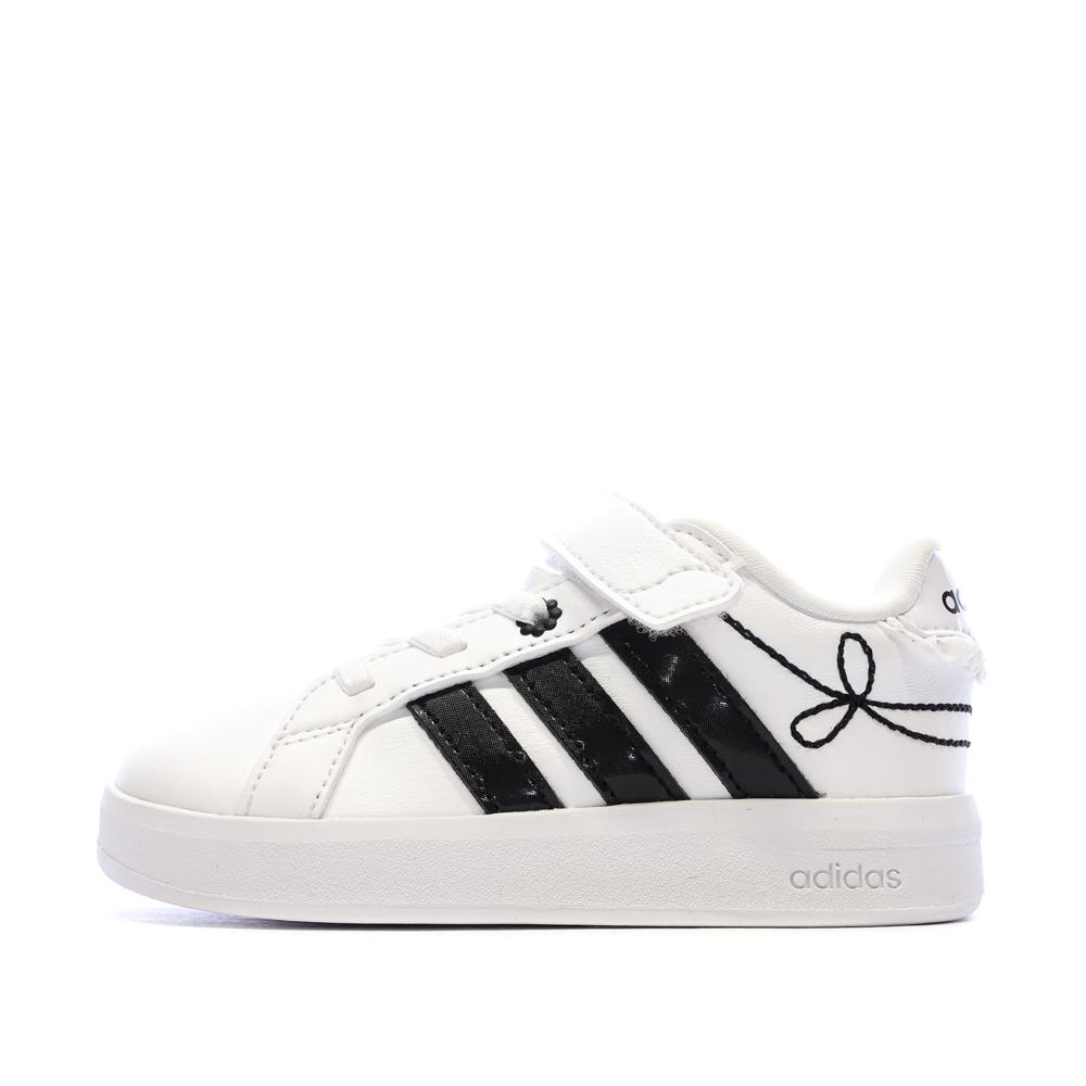 Adidas Grand Court 3.0 Mädchen Sneaker Weiß/Schwarz günstig