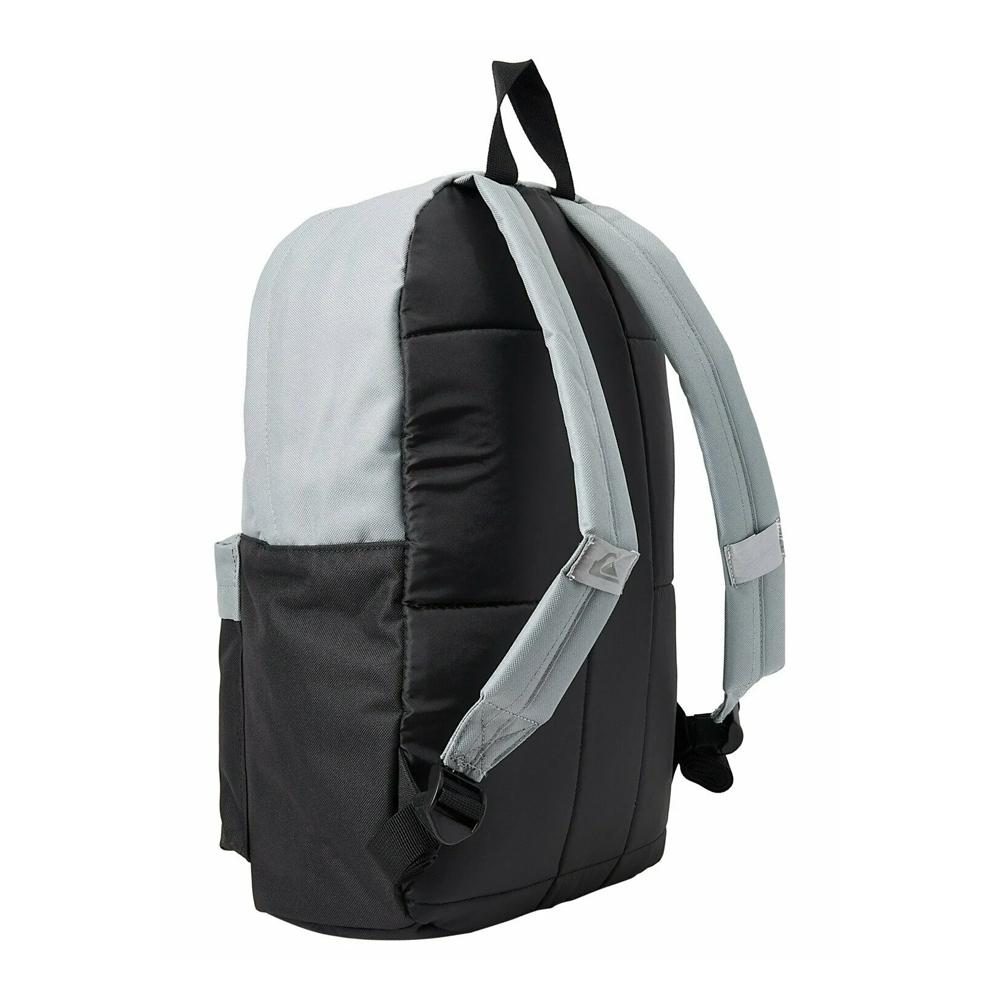 Mochila gris/negra para niño de Quiksilver con el logotipo «The Poster» ver 2