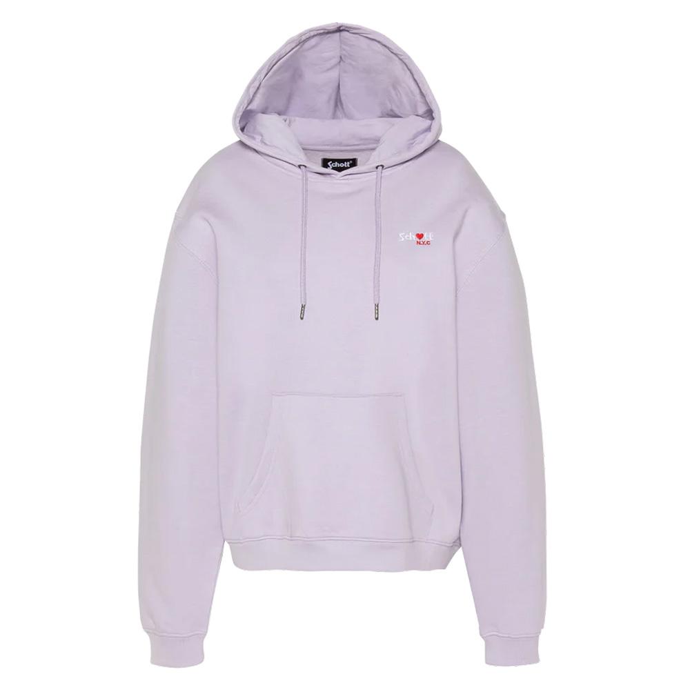 Sudadera malva para mujer Schott SWHBRODEDW barato